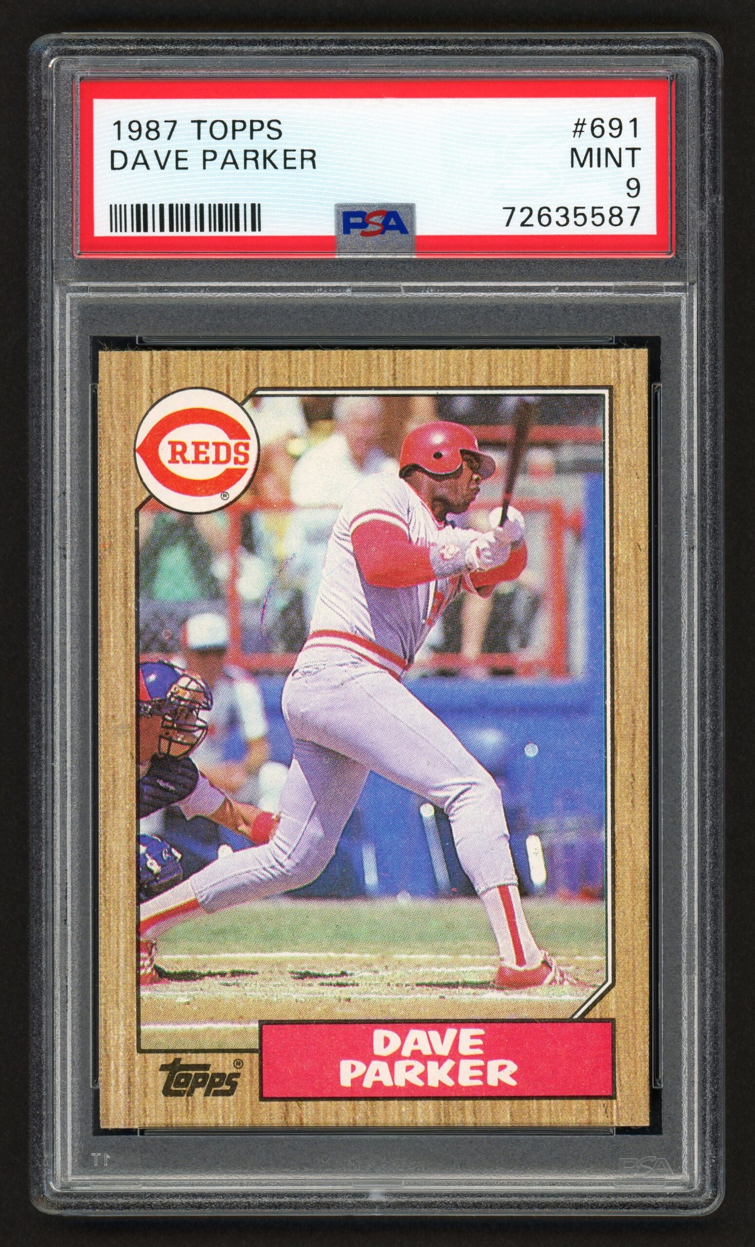 1987 TOPPS DAVE PARKER #691 CINCINNATI REDS HOF THE COBRA PSA 9 MINT