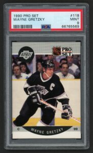 1990 PRO SET WAYNE GRETZKY #118 L.A. KINGS THE GREAT ONE HOF PSA 9 MINT